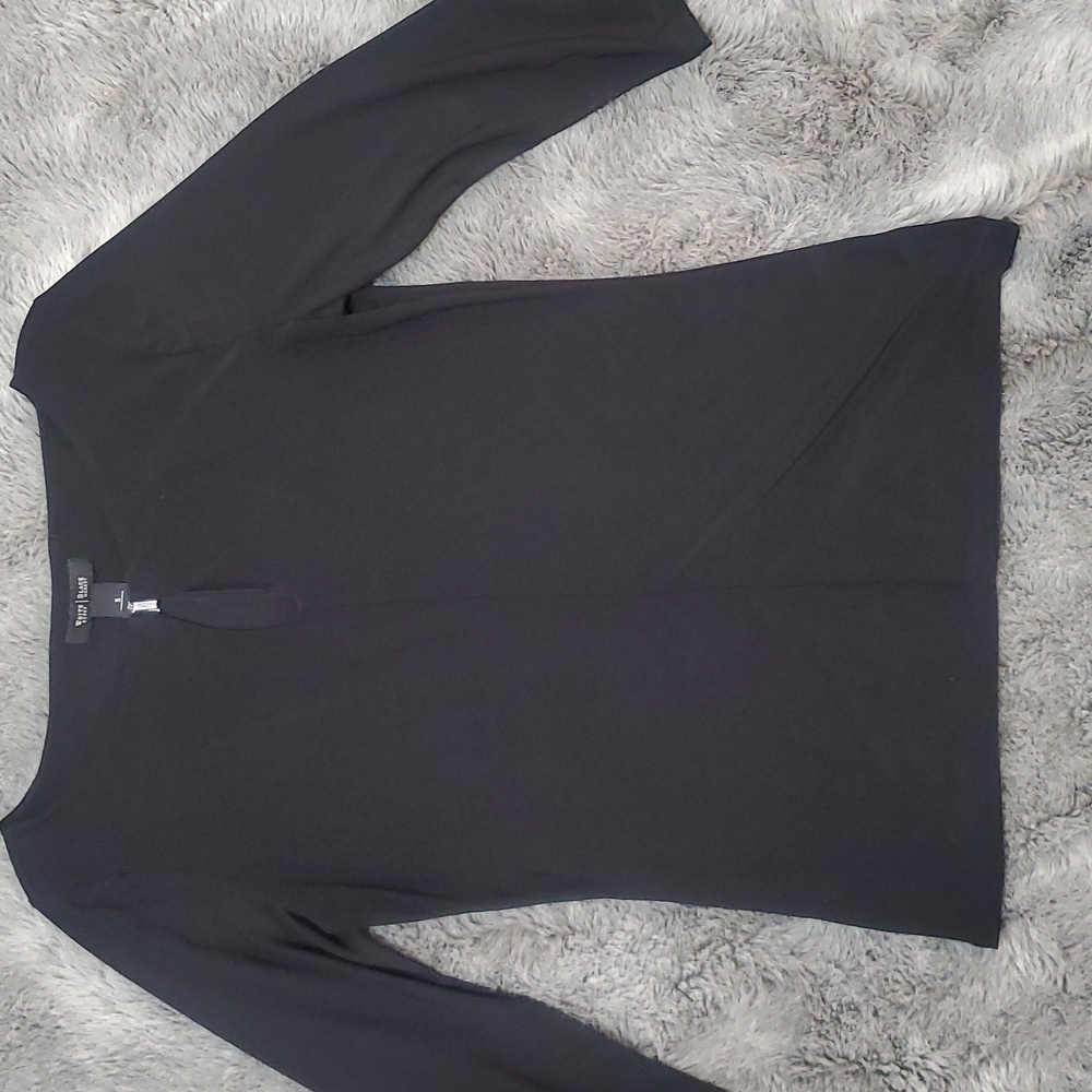 White/Black blouse